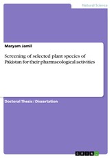 Screening of selected plant species of Pakistan for their pharmacological activities