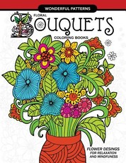 Floral Bouquets Coloring Book for adults