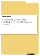 Should the U.S. government "do something" about sectoral change in the economy?