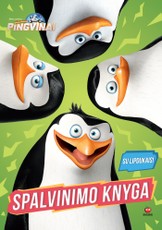 Madagaskaro pingvinai. Spalvinimo knyga