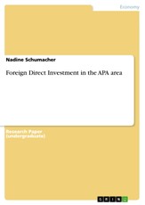 Foreign Direct Investment in the APA area