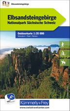 Elbsandsteingebirge Nationalpark Sächsische Schweiz, Nr. 18 Outdoorkarte Deutschland 1:35 000
