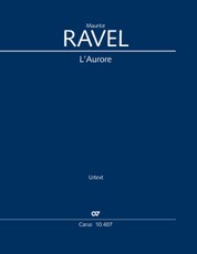 Ravel, M: L'Aurore (Klavierauszug)