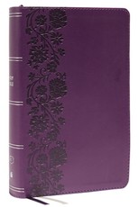 Kjv, Personal Size Large Print Single-Column Reference Bible, Leathersoft, Purple, Red Letter, Thumb Indexed, Comfort Print