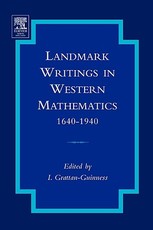 Landmark Writings in Western Mathematics 1640-1940