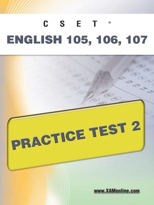 Cset English 105, 106 Practice Test 2 | Knygos.lt