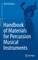 Handbook of Materials for Percussion Musical Instruments