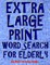Extra Large Print Word Search for Elderly