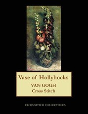Vase of Hollyhocks