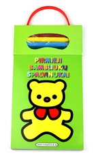 Pirmieji bambliukų spalvinukai. Su kreidelėmis (žalia)