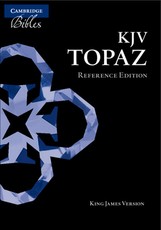 KJV Topaz Reference Edition, Black Goatskin Leather, Kj876: Xrl