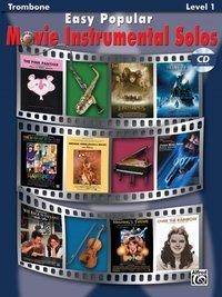 Easy Popular Movie Instrumental Solos: Trombone, Book & CD [With CD]