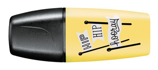 Teksto žymeklis BOSS MINI pastel. pieno geltonumo sp.