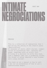 Intimate Negrociations