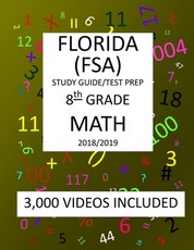 8th Grade FLORIDA FSA, 2019 MATH, Test Prep