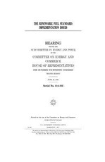 The renewable fuel standard