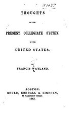 Thoughts on the present collegiate system in the United States