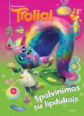 Troliai. Spalvinimas su lipdukais.