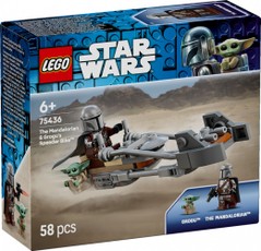 Blocks Star Wars 75436 — Mandalorietis ir Grogu: speeder-motociklas