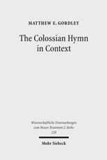 The Colossian Hymn in Context