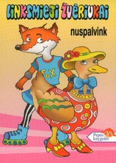 Linksmieji žvėriukai. Nuspalvink