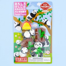 IWAKO trintukų-dėlionių rinkinys „Panda Family“