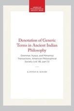 Denotation of Generic Terms in Ancient Indian Philosophy