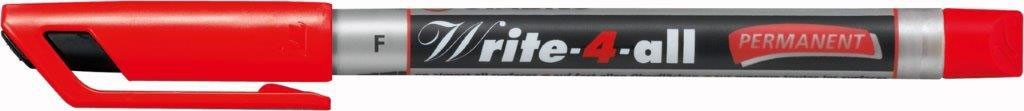 Žymeklis permanentinis Write-4-all F raudonas