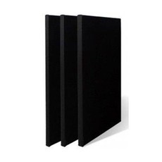 Drobė gruntuota ant porėmio juoda 40x40cm