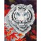 Deimantinė mozaika WHITE TIGER IN AUTUMN with Frame 45,72x35,50