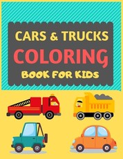 Cars & Trucks Coloring Book For Kids