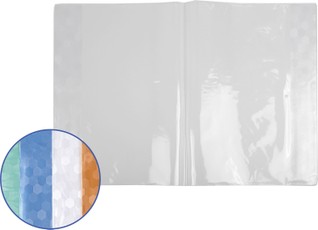 Aplankalai su skaidriu,spalvotu ornamentišku kraštu, A4 10vnt