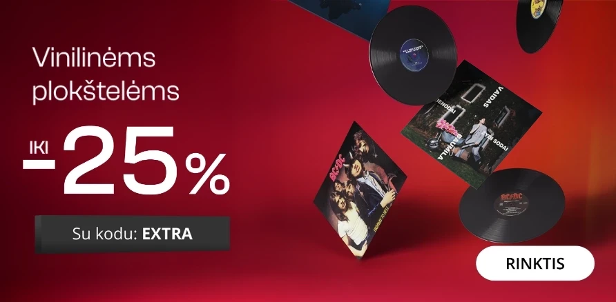 Vinilinėms plokštelėms - extra nuolaidos iki -25%