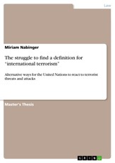The struggle to find a definition for "international terrorism"