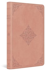ESV Large Print Value Thinline Bible (Trutone, Blush Rose, Fleur-De-Lis Design)