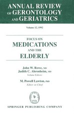 Annual Review of Gerontology and Geriatrics, Volume 12, 1992