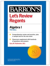 Let's Review Regents: Algebra I, Fifth Edition (Barron's New York Regents)