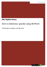How to Reference quickly using Ms-Word