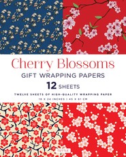 Cherry Blossoms Gift Wrapping Papers - 12 Sheets