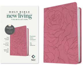 NLT Premium Value Compact Bible, Filament Enabled Edition (Leatherlike, Pink Rose)