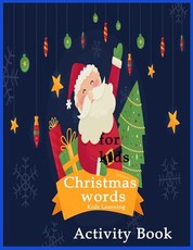 Christmas Words Kids Learning Activity Book