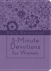 3-Minute Devotions for Women: Daily Devotional (purple)