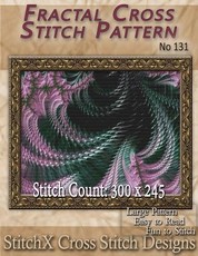 Fractal Cross Stitch Pattern - No. 131