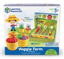 Sekos ir rūšiavimo žaidimas VEGGIE FARM SORTING SET