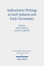 Authoritative Writings in Early Judaism and Early Christianity