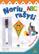 Noriu rašyti 5-6 m.vaikams. Nutrynęs vėl rašyk. Su flomasteriu