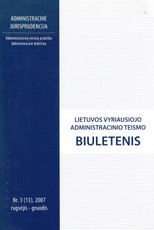 Lietuvos vyriausiojo administracinio teismo biuletenis Nr. 3, 2007 rugsėjis - gruodis