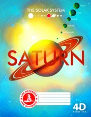 Atgyjantis 4D sąsiuvinis Saturnas (dideliais langeliais, 48 l.)