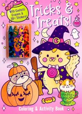 Tricks & Treats! Coloring & Activity Book with Confetti Crayons & 50+ Stickers!