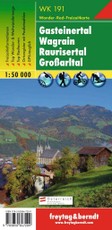 Gasteiner Tal, Wagrain, Raurisertal, Grossarltal  1 : 50 000. WK 191